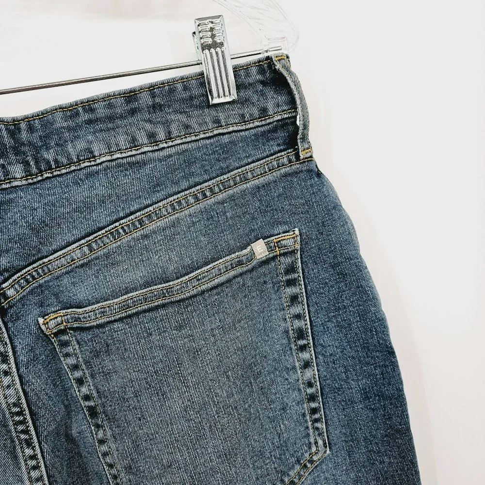 Everlane The Curvy Cheeky Jeans 31 Regular Blue Denim Organic Cotton High Rise